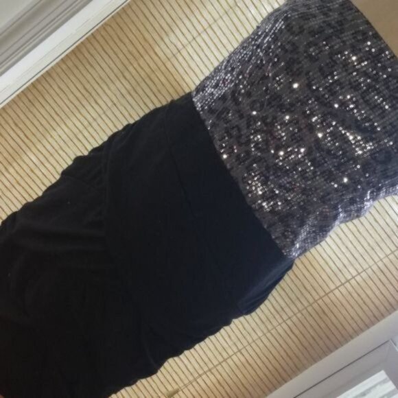 Dress Derek Heart Couture Strapless Sequin COCKTAIL Women's WOMAN'S Large - Picture 5 of 12